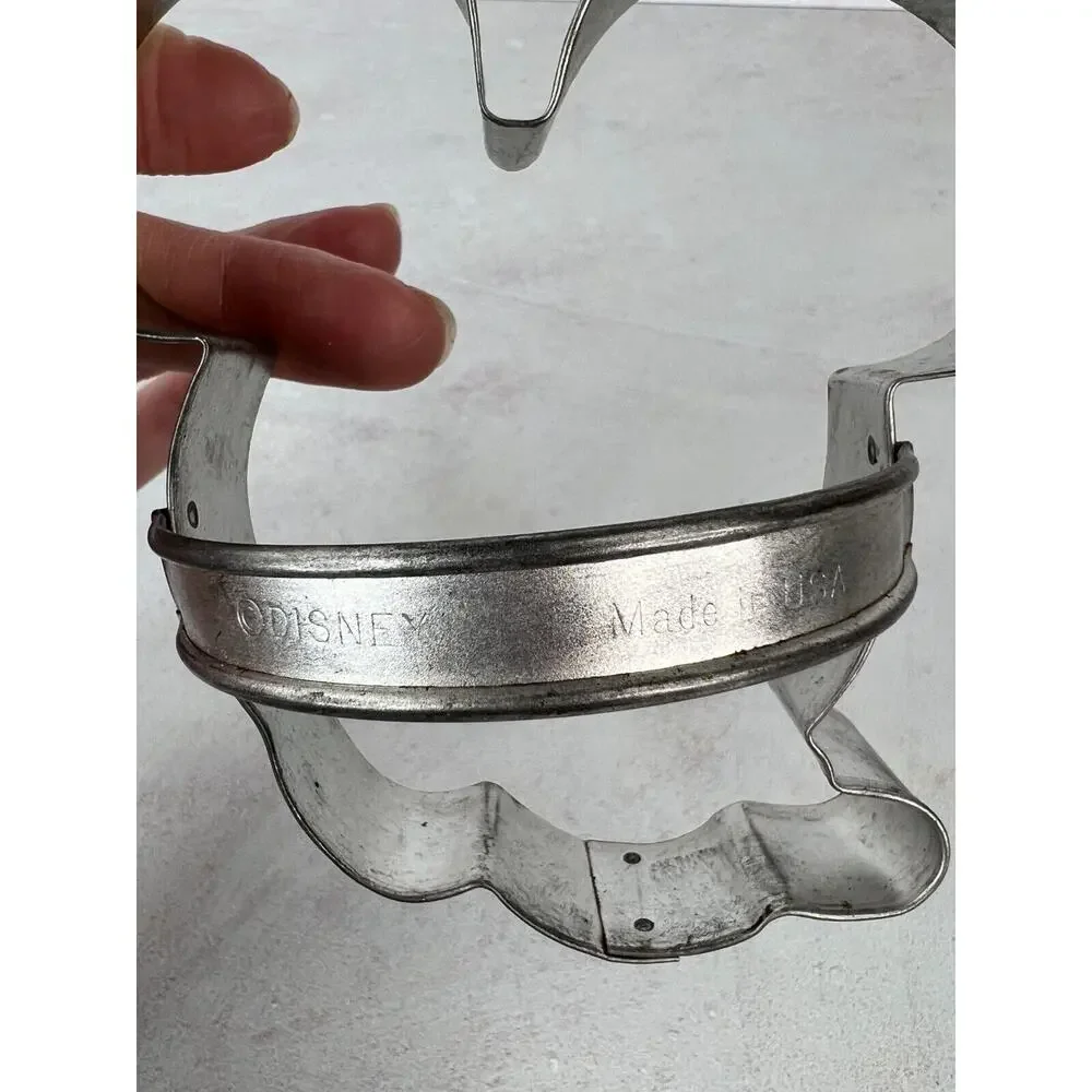 Vintage Walt Disney Productions Mickey Mouse Face‎ Head Metal Cookie Cutter - 5